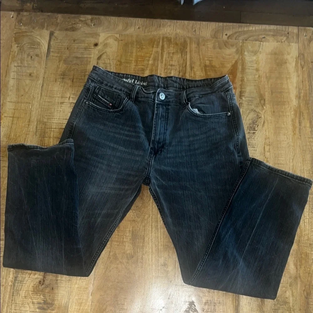 Diesel Black Straight Jeans